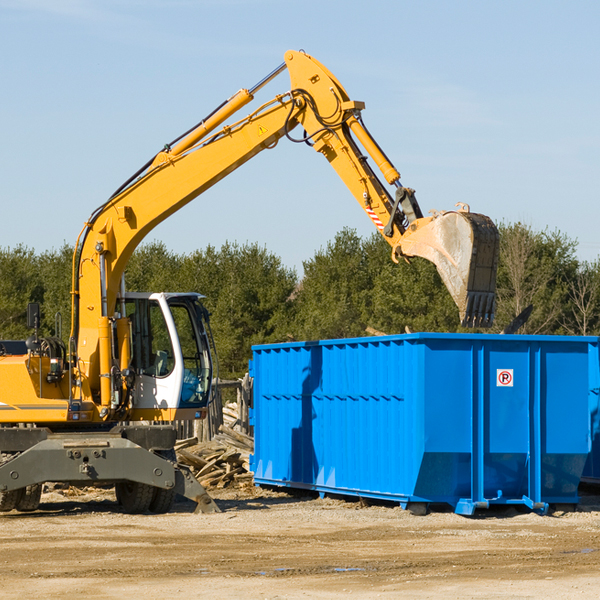 what size residential dumpster rentals are available in Slocum